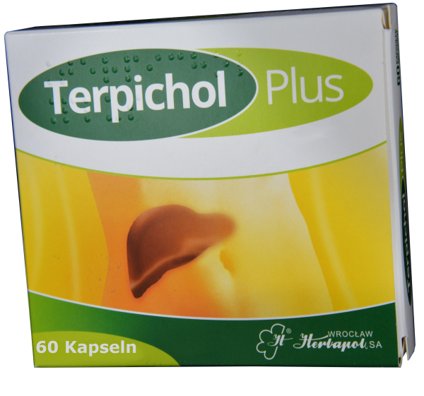Terpichol plus, 60 capsules, relaxes the gastrointestinal tract, promotes bile flow, facilitates fat digestion, with milk thistle oil, essential oils, for the liver, monthly pack